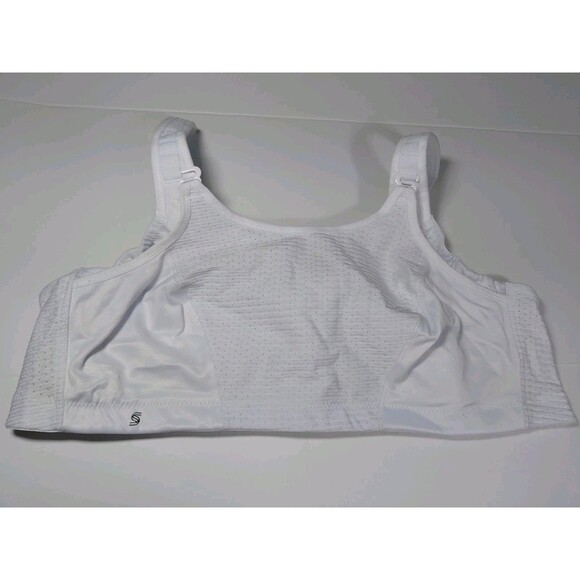 Glamorise Other - Glamorise Sport Bra 46B White Support Adjustable Strap No Wire/Padding